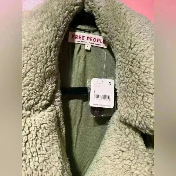 Free People Joplin Cozy Jacket in Sweet Pistachio - Picture 5 of 5
